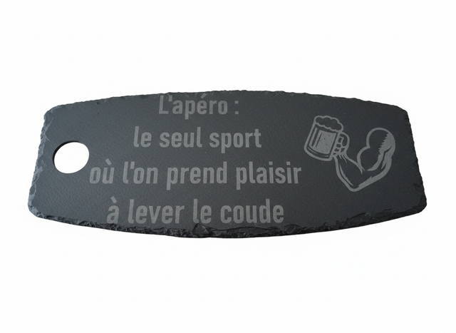 Ardoise Déco "Lever le coude" : Le cadeau idéal pour les bons vivants