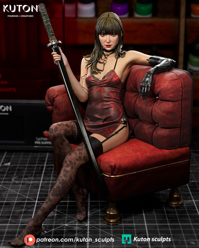 STATUE YURIKO série heroic fantasy