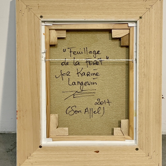 Feuillage de la Forêt - 24x30cm - 2017 - avec encadrement