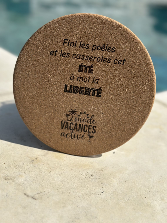 Dessous de plat en liège rond