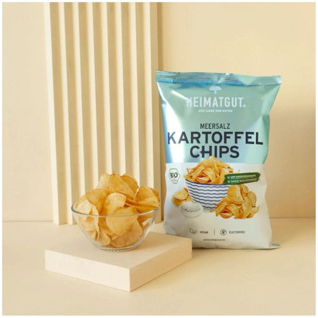 Heimatgut BIO Kartoffel Chips Meersalz 125g