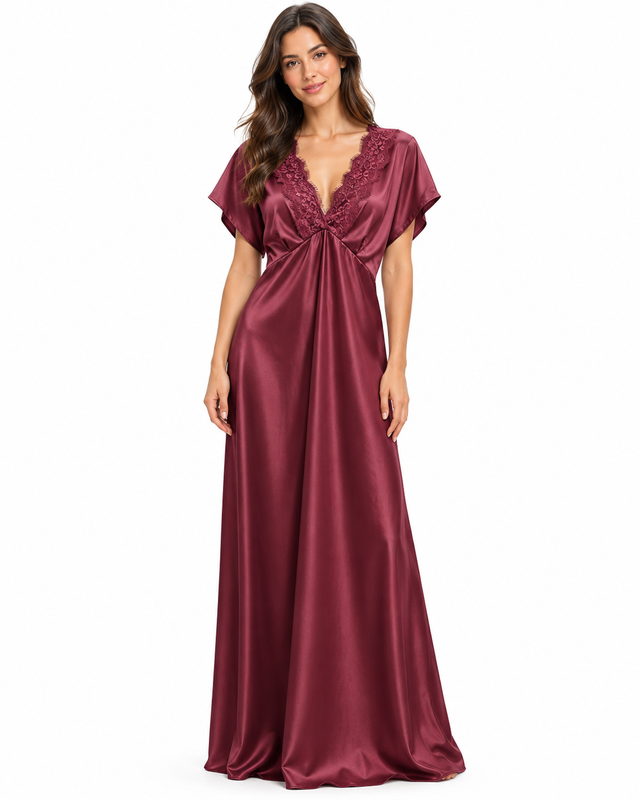 Vestido Pico Encaje