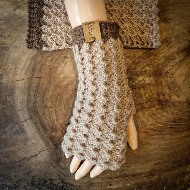 Mitaines bi-color - collection élégance