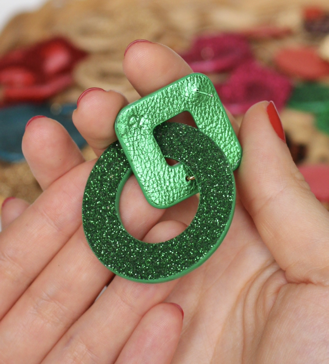 Alix • vert pailleté