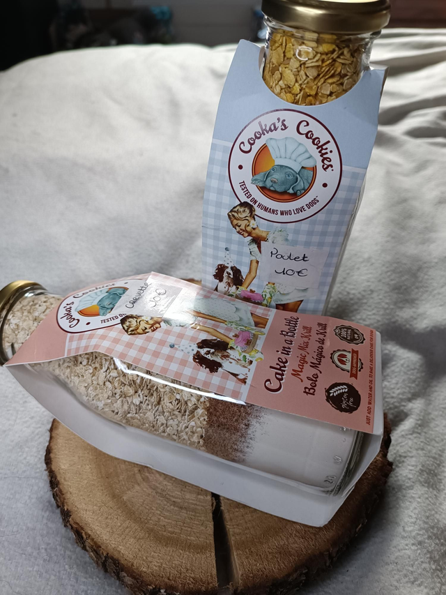 Préparation cookies chien crevettes 