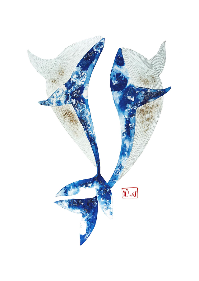 Lot de 4 cartes postales A5 