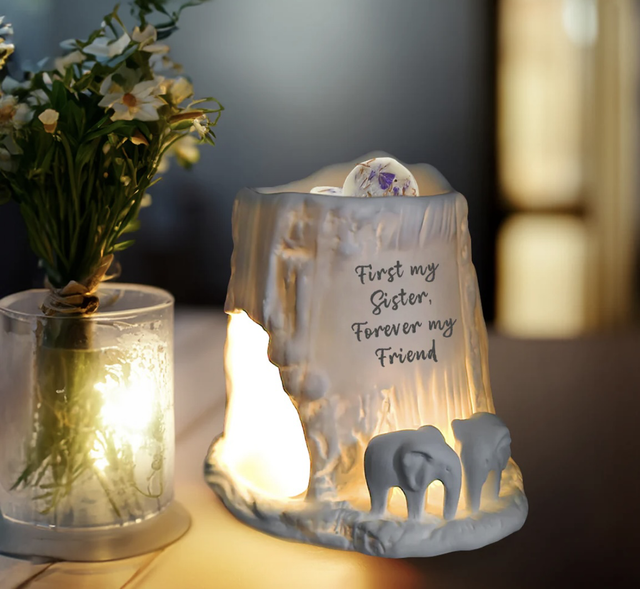 Elephant tea light burner sister