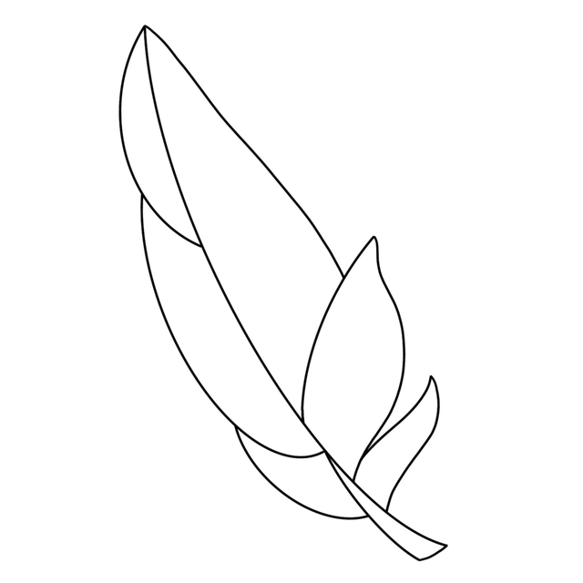 Vitrail Plume à personnaliser