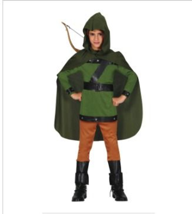 CARNEVALE , COSTUME ARCIERE  7/9 ANNI 