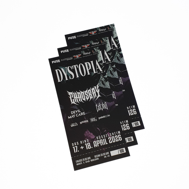 DYSTOPIA Vol. III - 17. & 18.04.2026 - Weekend-Hardticket