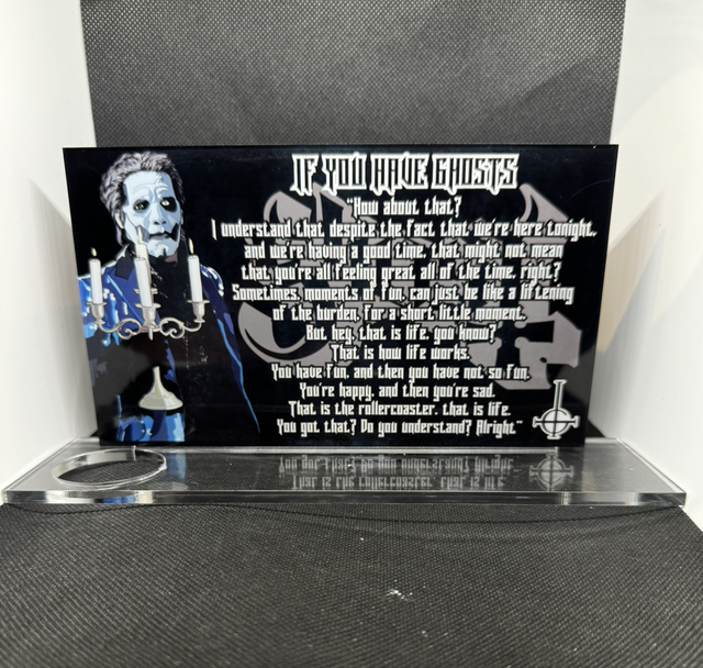 RHRN Papa Speech Plaque with LED Tealight
