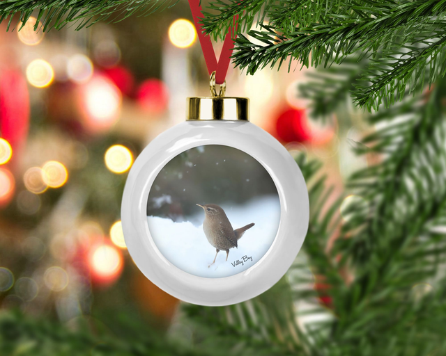 “Little Jenny Wren” Ceramic Bauble   