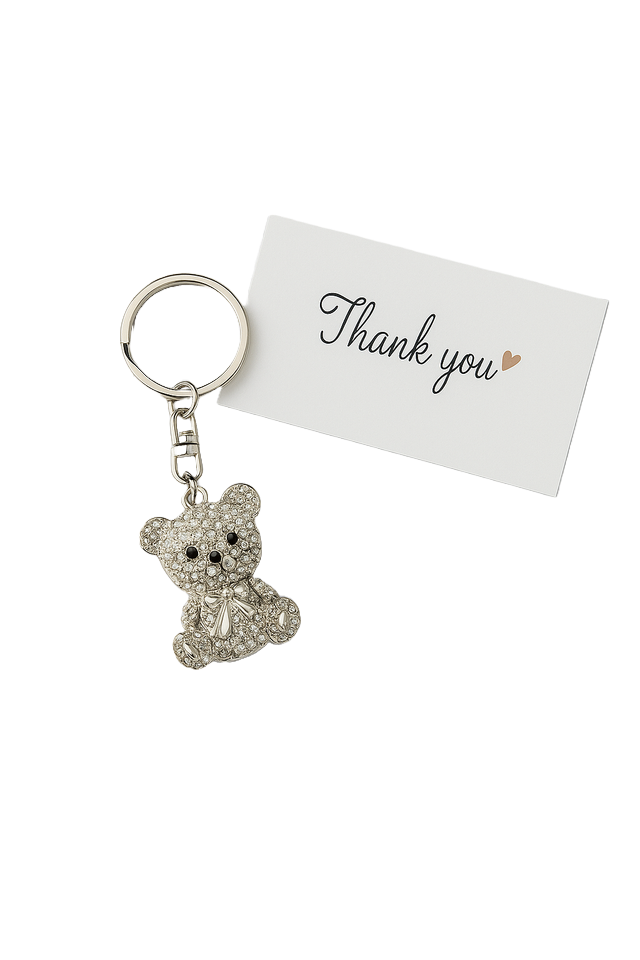 Funkelnder Strassstein-Bär Schlüsselanhänger – Kreatives Geschenk für Freunde