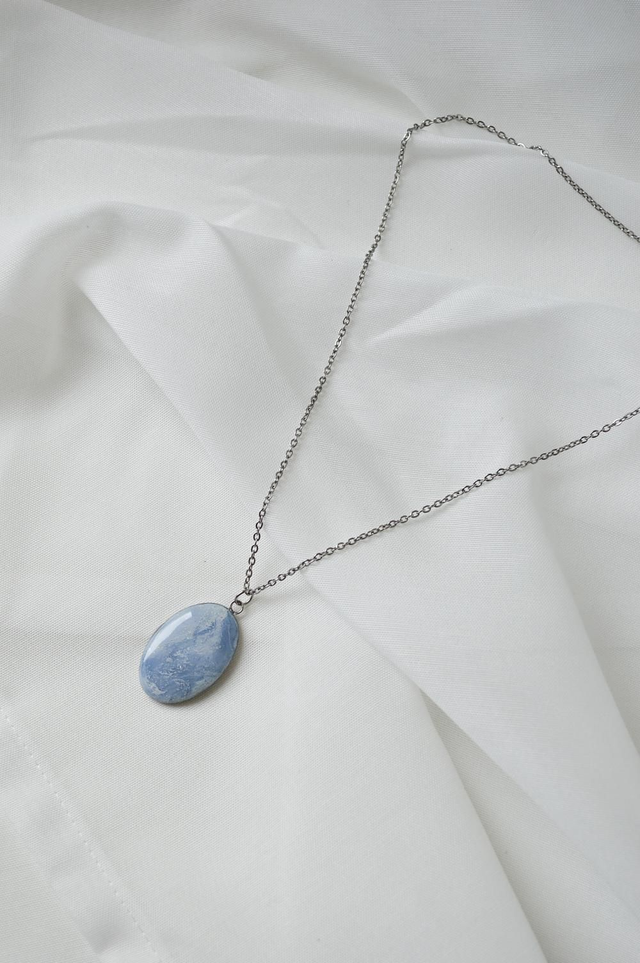 Blue lagoon - Ovalna ogrlica 