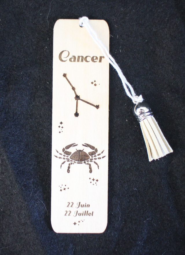 Marque-pages signe astrologique Cancer
