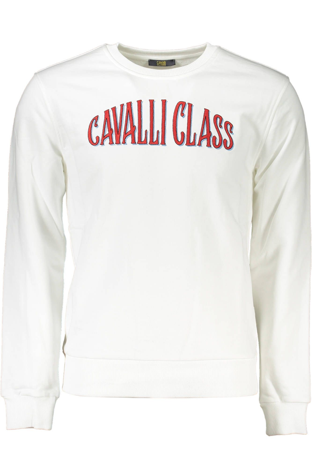 CAVALLI CLASS FELPA SENZA ZIP UOMO BIANCO