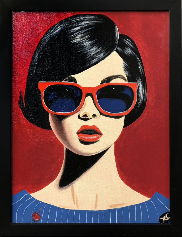 Popart, acrilico su tela, 40 x 50 cm (Mara Calzolari)
