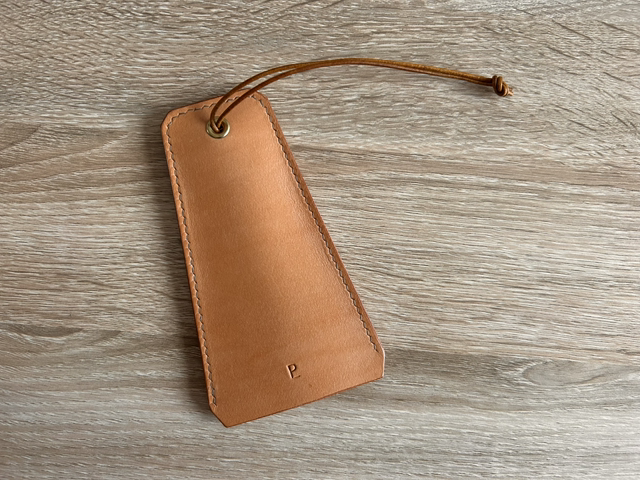 Tipi à clés en cuir - Coloris « Naturel » - Fabriqué à la main en France