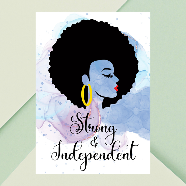 Art Linéaire Féminin - Illustration de Force et d&#039;Indépendance / Feminine Line Art Illustration - Empowerment and Independence