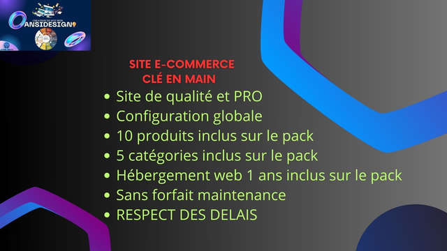 Site e-commerce clé en main