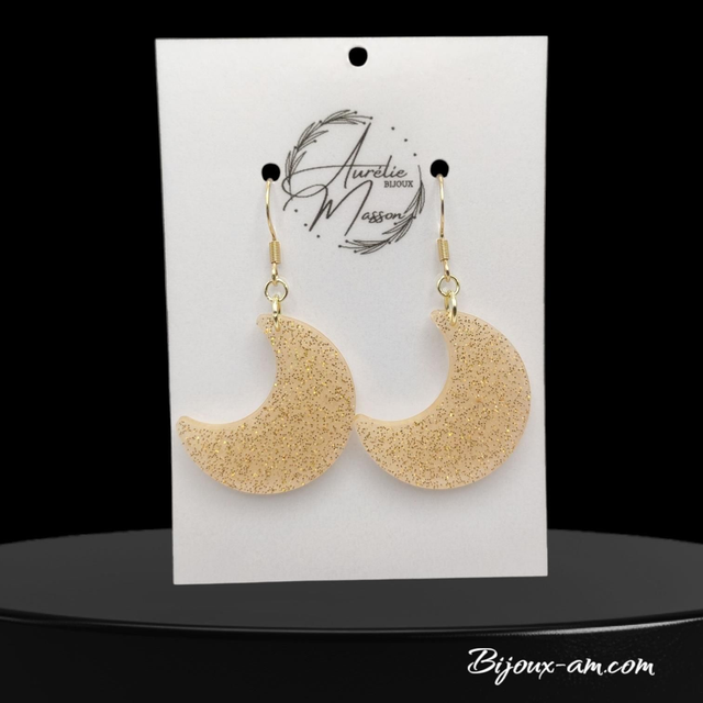 Boucles d'oreilles résine