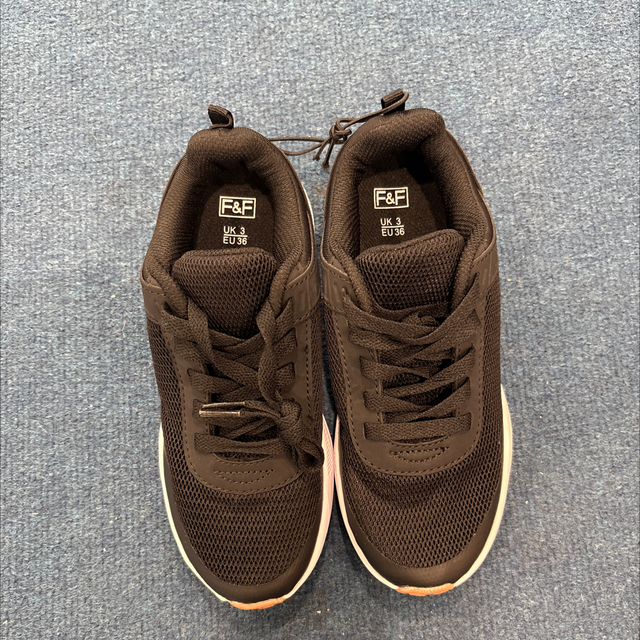 Black trainers (new) UK3 