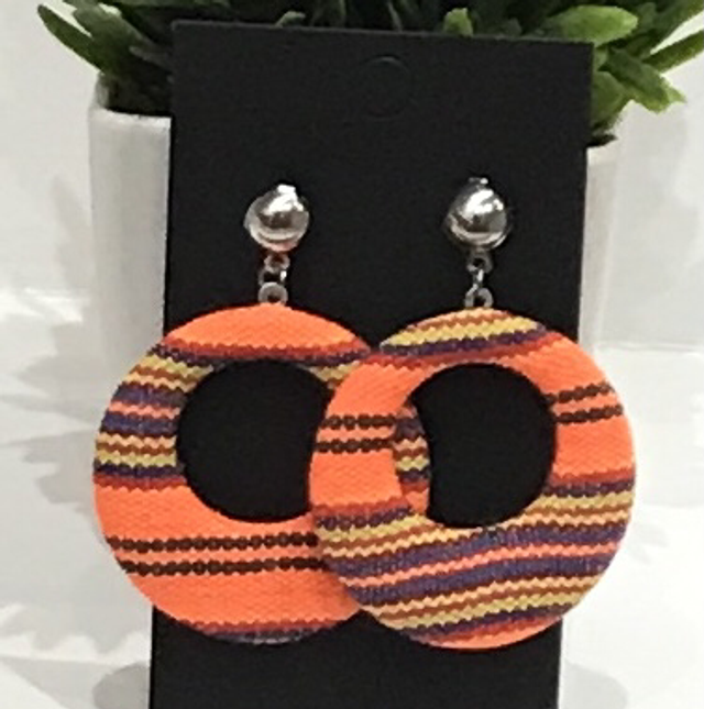 Orange  Dangling Earrings- PODE32