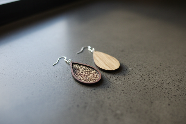 BOUCLE D'OREILLE N°13 : Goutte florale #1