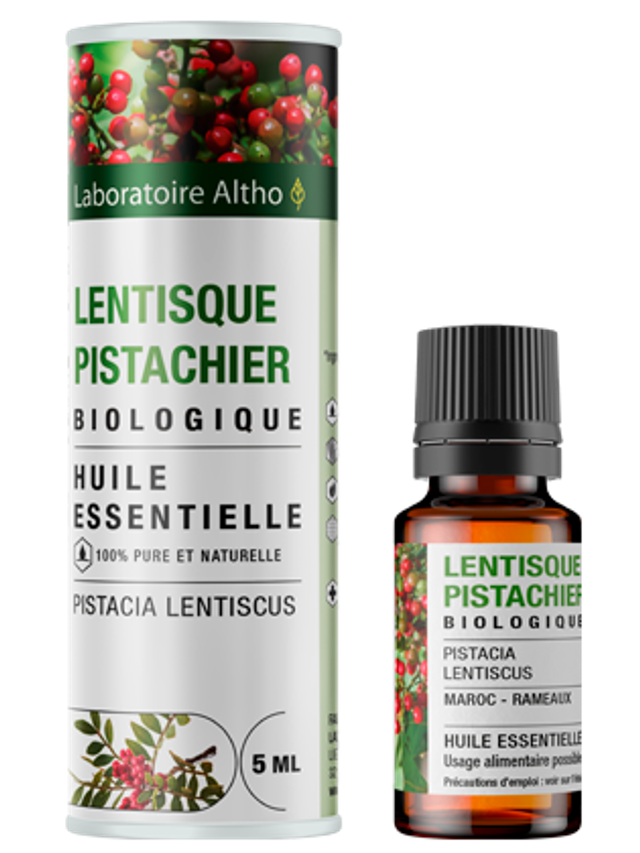 Lentisque Pistachier bio / Pistacia Lentiscus Bio Laboratoire Altho | 5ml | Huile Essentielle - Décongestionnant