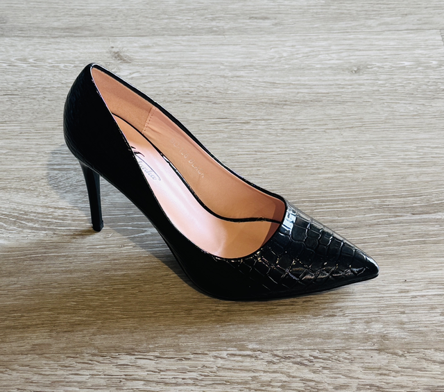 Talon aiguille noir
