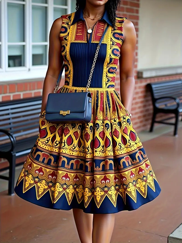 Women's Elegant Plus Size Sleeveless Maxi Dress 