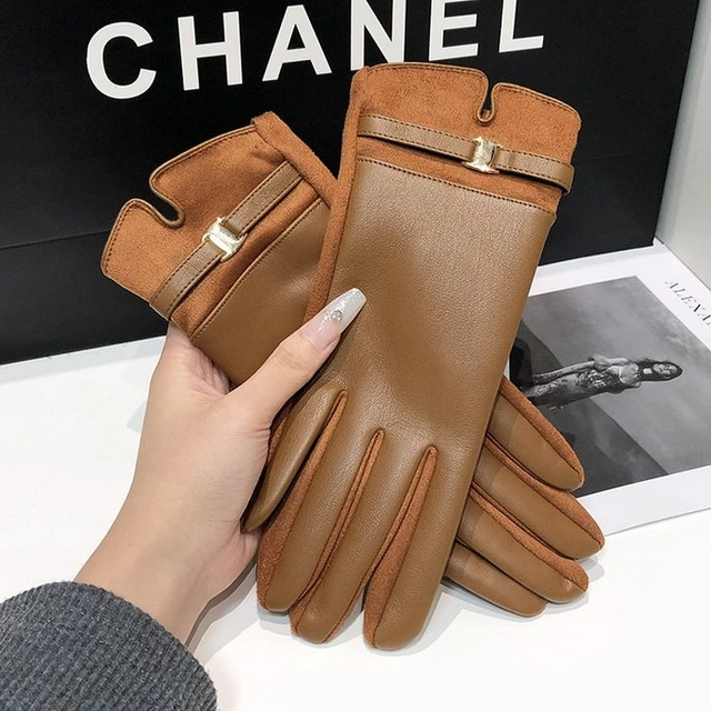 Leather Effect Gloves