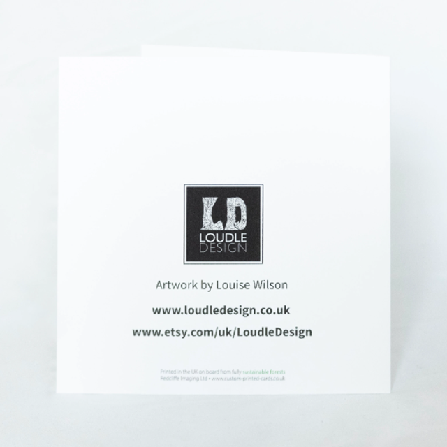 16th Monochrome Greeting Card