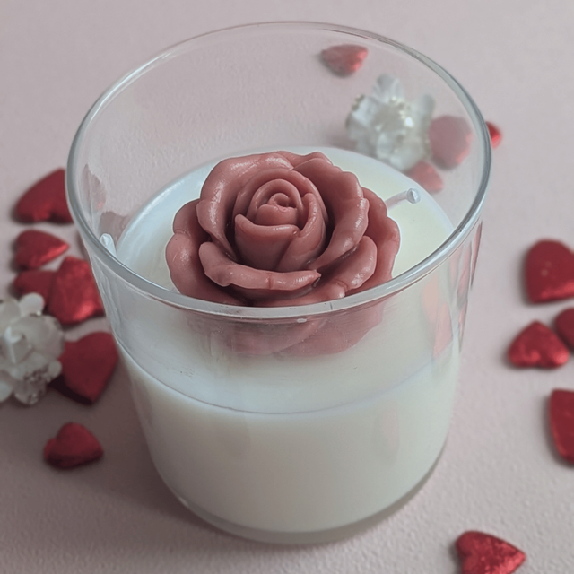 🕯️ Bougie rose pastel 197g – Jasmin