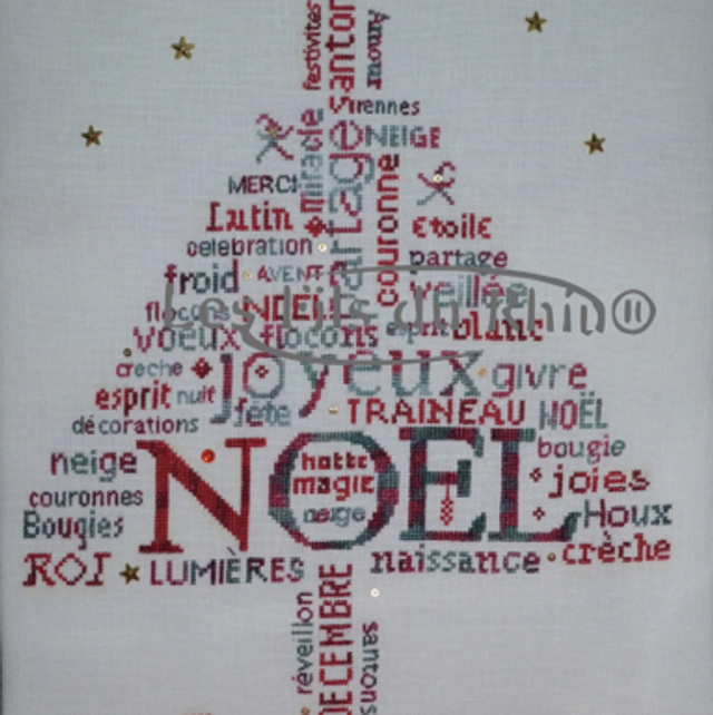 Grille message de Noël 