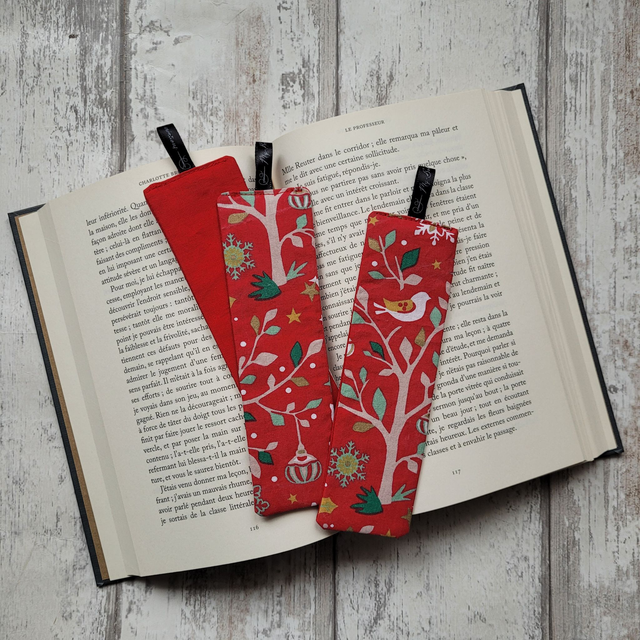 Marque-page 050 : Hiver rouge et vert