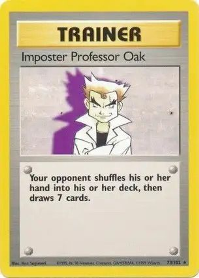 Imposter Professor Oak - 73/102 (Base Set Unlimited)