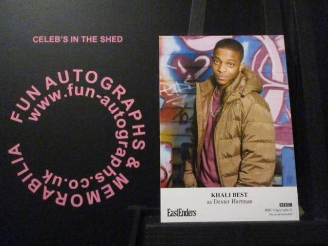 Khali Best (Dexter Hartman) Original EastEnders Cast Card