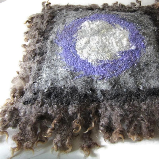 Federa per cuscini 50x50 decorativa grigio infeltrito