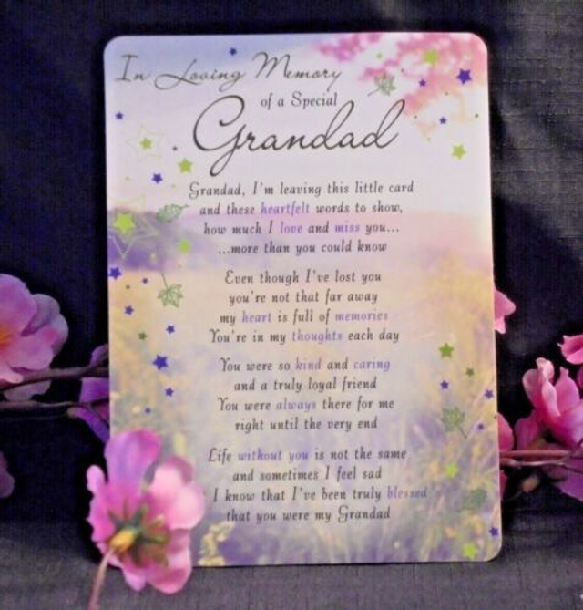 Beautiful Verse Graveside, Memorial, Funeral, Remembrance, Cemetery Cards.