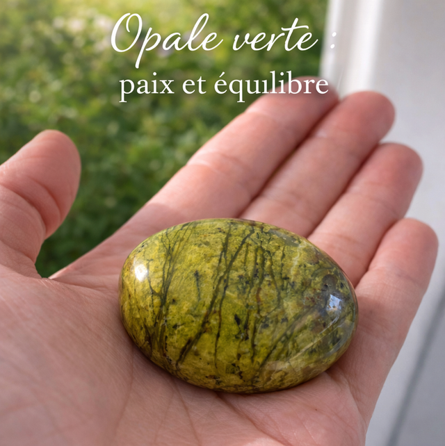 Pierre opale verte 