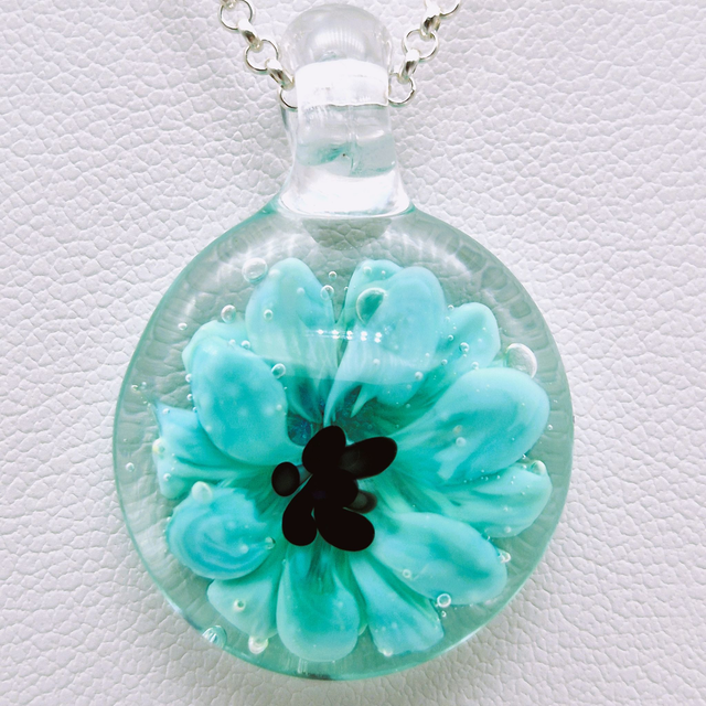 Pendentif Flora vert 2