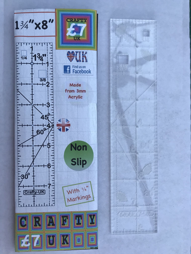 Ruler 8" x 1 ¾" 