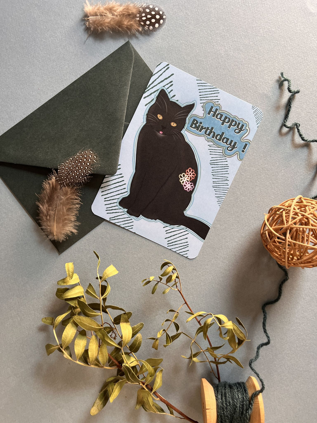 Carte de vœux "Happy Birthday"