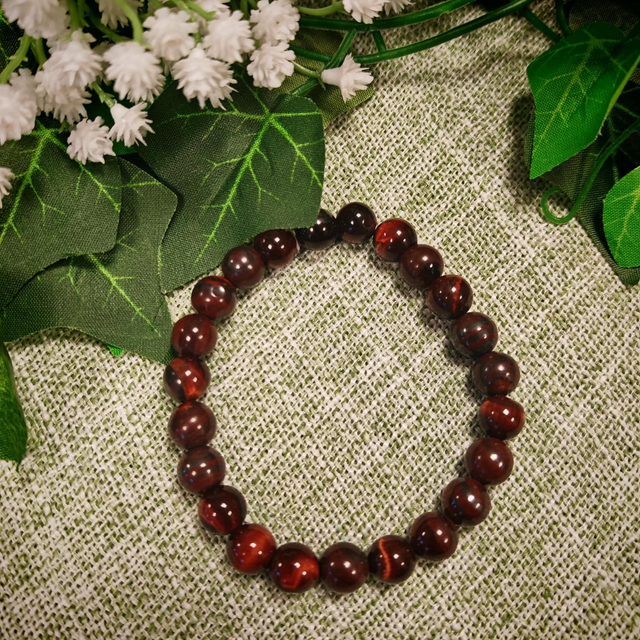 Bracelet 8mm oeil de taureau 