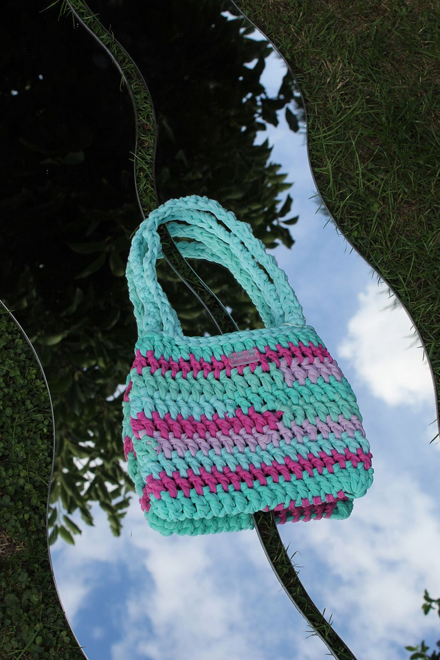 Blue and Purple T-shirt Bag