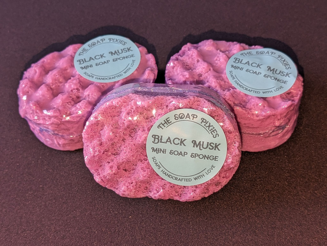Black Musk Mini Soap Sponge (85g)