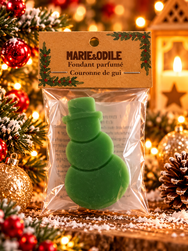 Fondant parfumé Couronne de gui - 14 grammes