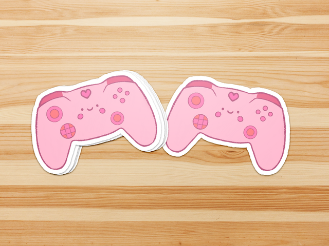 Cute Gamer Console Xbox Controller Vinyl Stickers