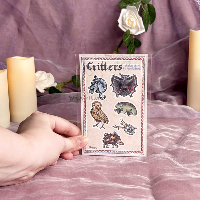 Medieval critters sticker sheet (paket nalepk)